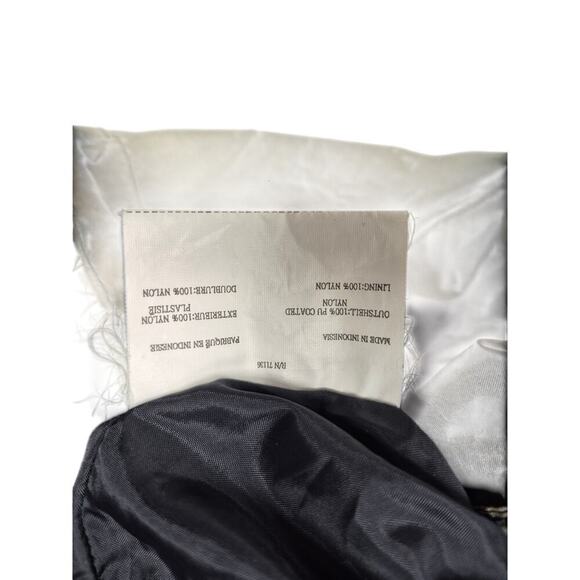 Firstgear Motorcycle Convertible Nylon Rain Jacket /Bag Black/Green  Sz L - Picture 8 of 9